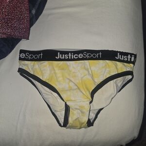 Justice Sport Yellow and Black Kids Bottoms 6 Pair Different Colors